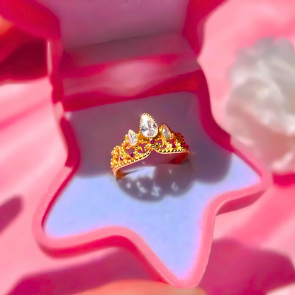 Adjustable Rapunzel Crown Ring